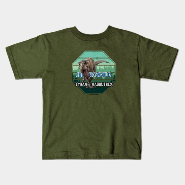 Jurassic Tyrannosaurus Rex - Isla Nublar - Kids T-Shirt by Jurassic Merch